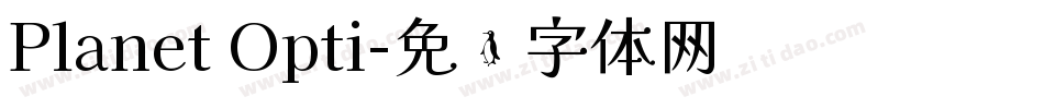Planet Opti字体转换